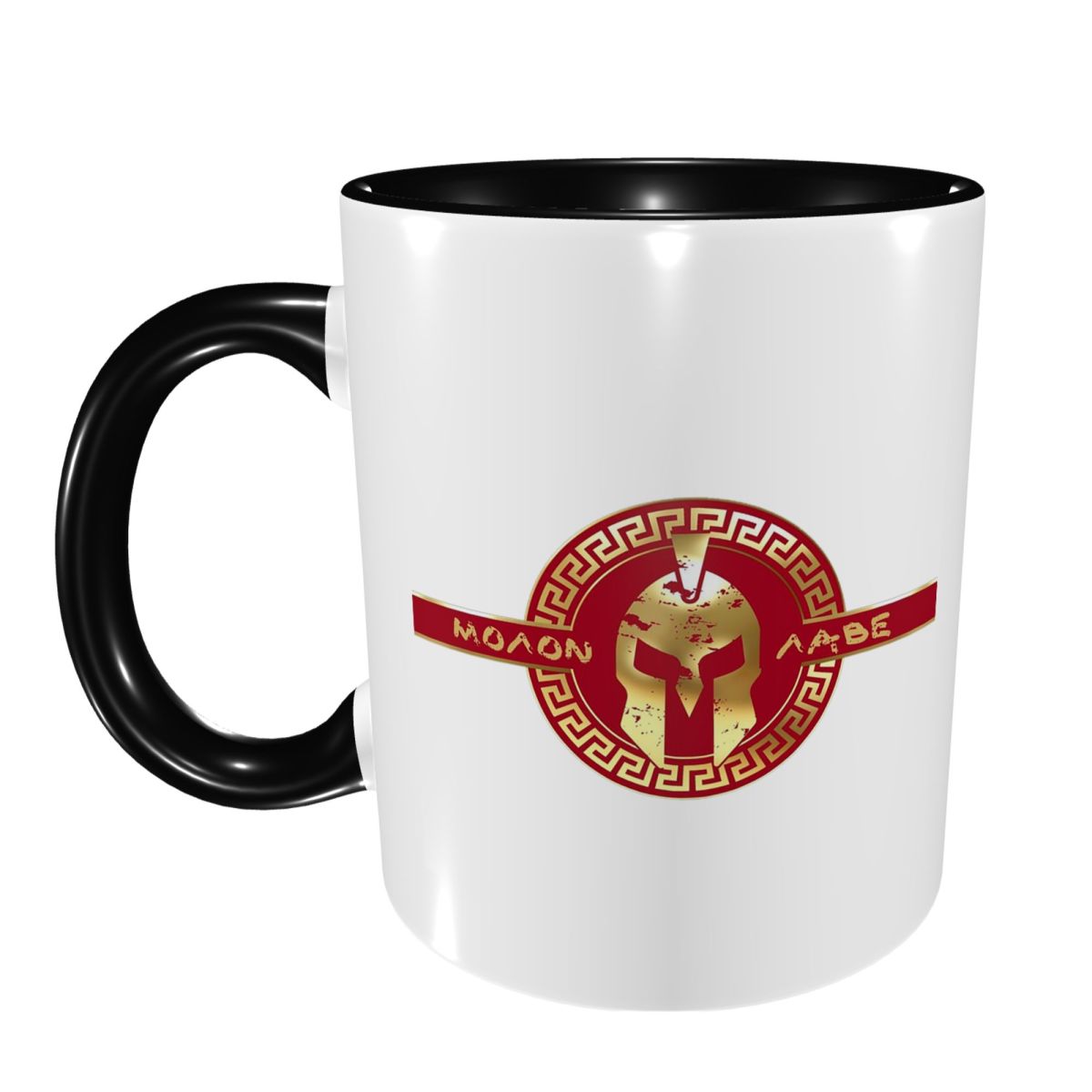 Coffee Tea Name - スパルタンスパルタ戦士ヘルメットロゴマグ面白いセラミックコーヒーカップティーマグミルクカップドリンクウェア友人へのギフト