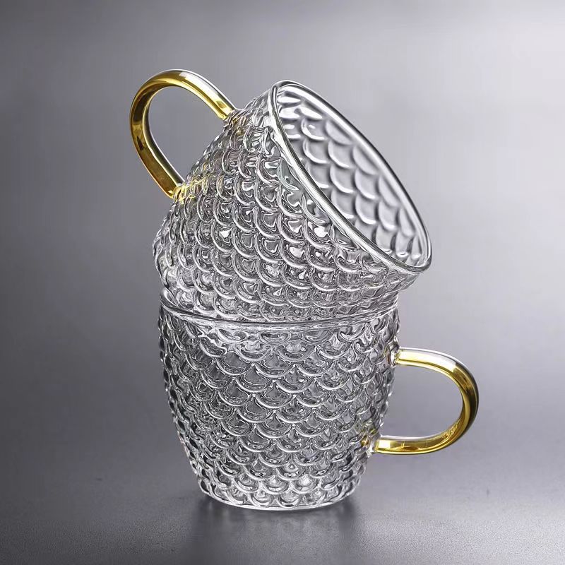 Coffee Tea And Sugar Set - ガラスカップ,お茶,コーヒー,お茶,水用の小さなカップ型カップ