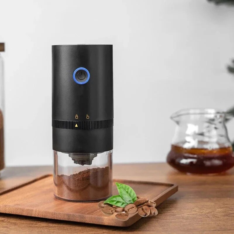 Burr Hand Grinder - コーヒーグラインダータイプc usb充電プロセラミック粉砕コアコーヒー豆ミルグラインダー新しいアップグレードポータブル電気
