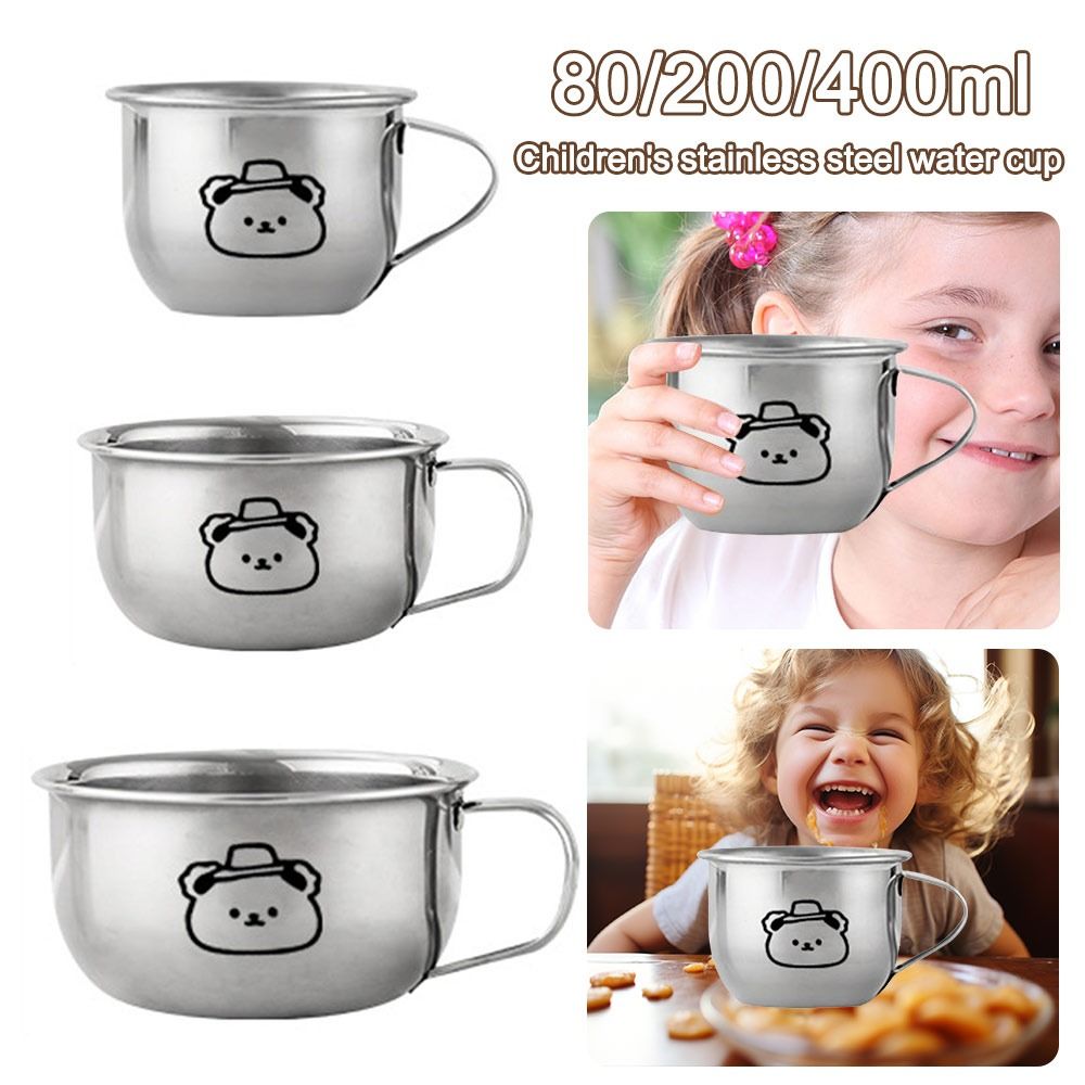80/200/400mlの子供用ウォーターカップ。クマのデザ - Coffee Tea & Espresso Appliances のレビューと価格