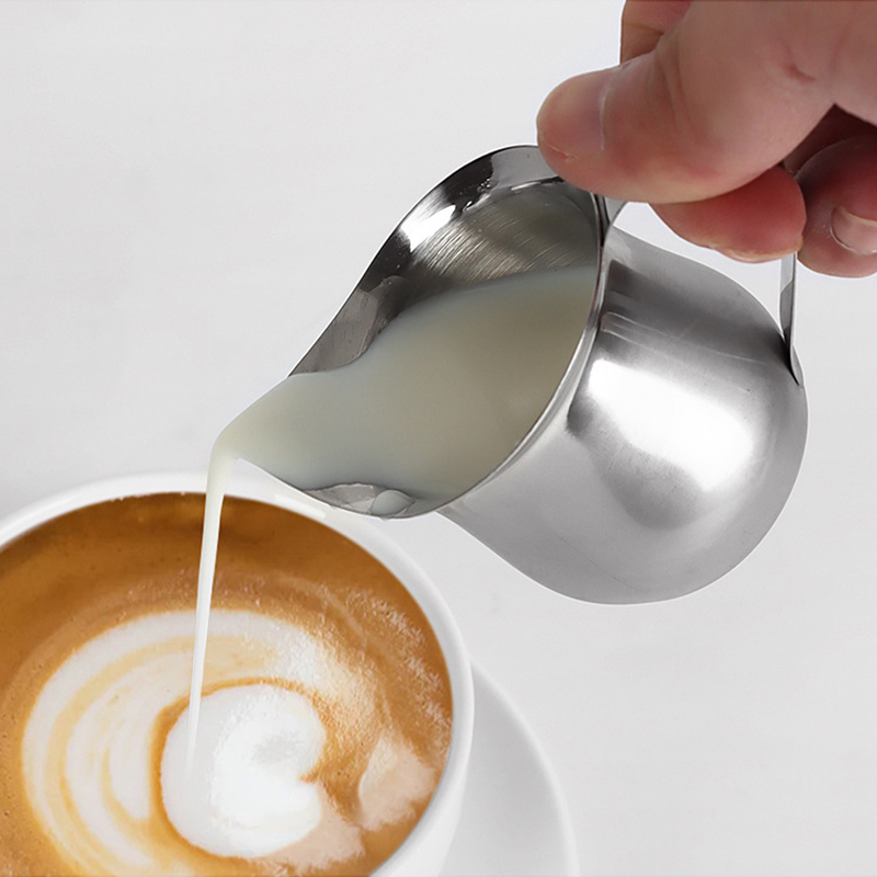キッチンステンレス鋼クリームピッチャー60-240ML計量カ - Barista Milk Jug のレビューと価格