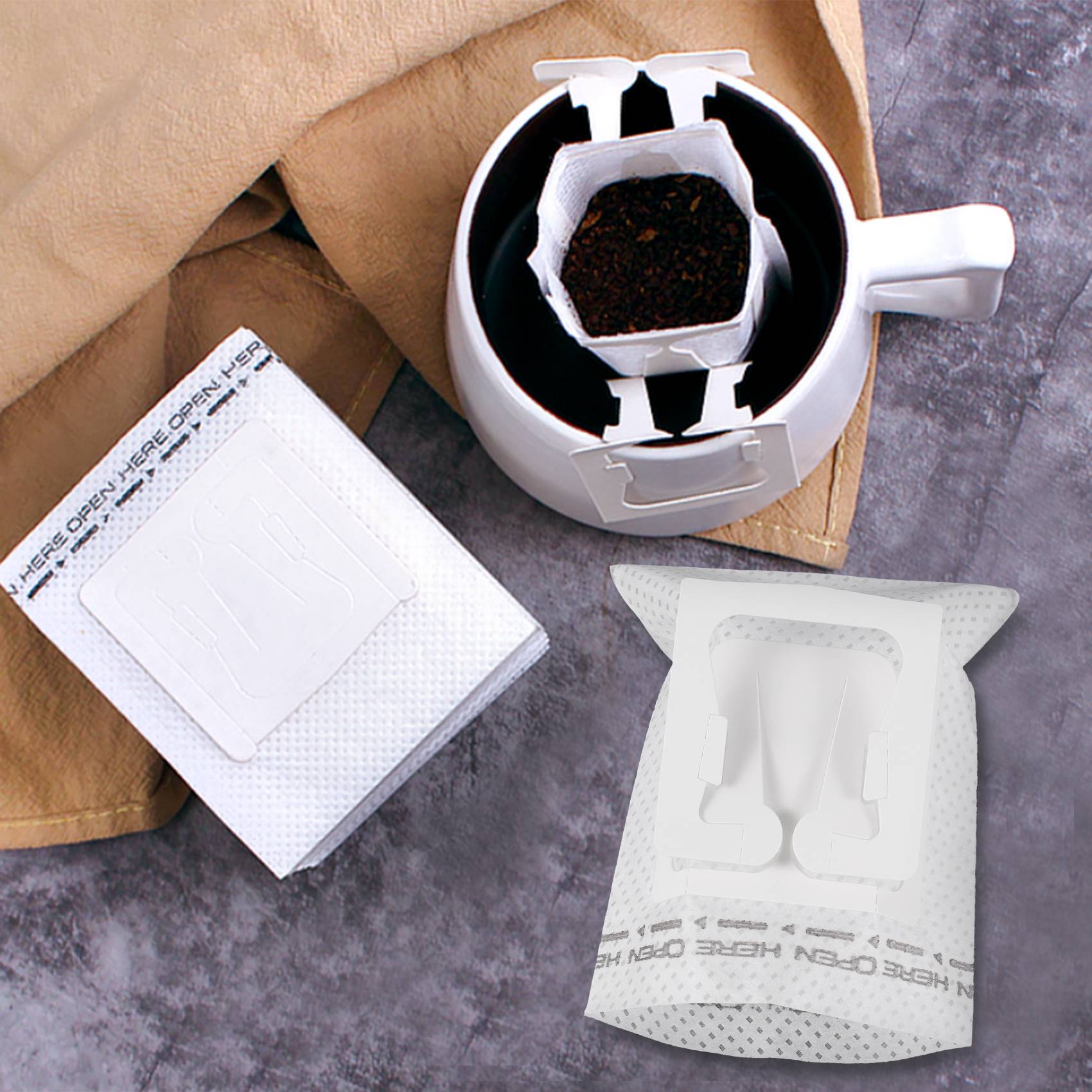 50枚入り/パック ドリップコーヒーフィルターバッグ ポータ - Coffee Tea & Espresso Appliances のレビューと価格