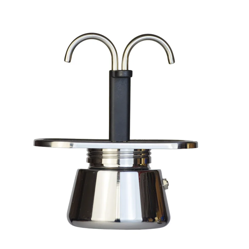 ステンレス鋼のミニ鍋,二重管,イタリアのコーヒーメーカー,家 - Moka Pot Stove のレビューと価格
