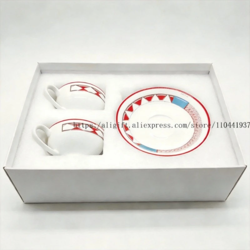 ボーンチャイナファミリー高級ボーンチャイナコーヒーカップセッ - Coffee Tea And Sugar Set のレビューと価格