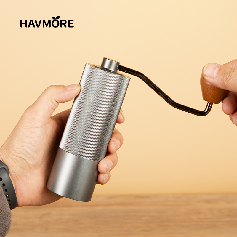 手動コーヒーグラインダー 304 ステンレス鋼バリグラインダ - Burr Hand Grinder のレビューと価格