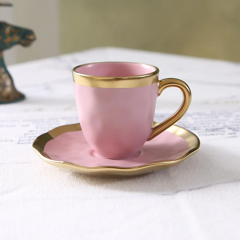 イタリアンカラー釉薬セラミック製小型コーヒーカップ＆プレート - Coffee Tea And Sugar Set のレビューと価格