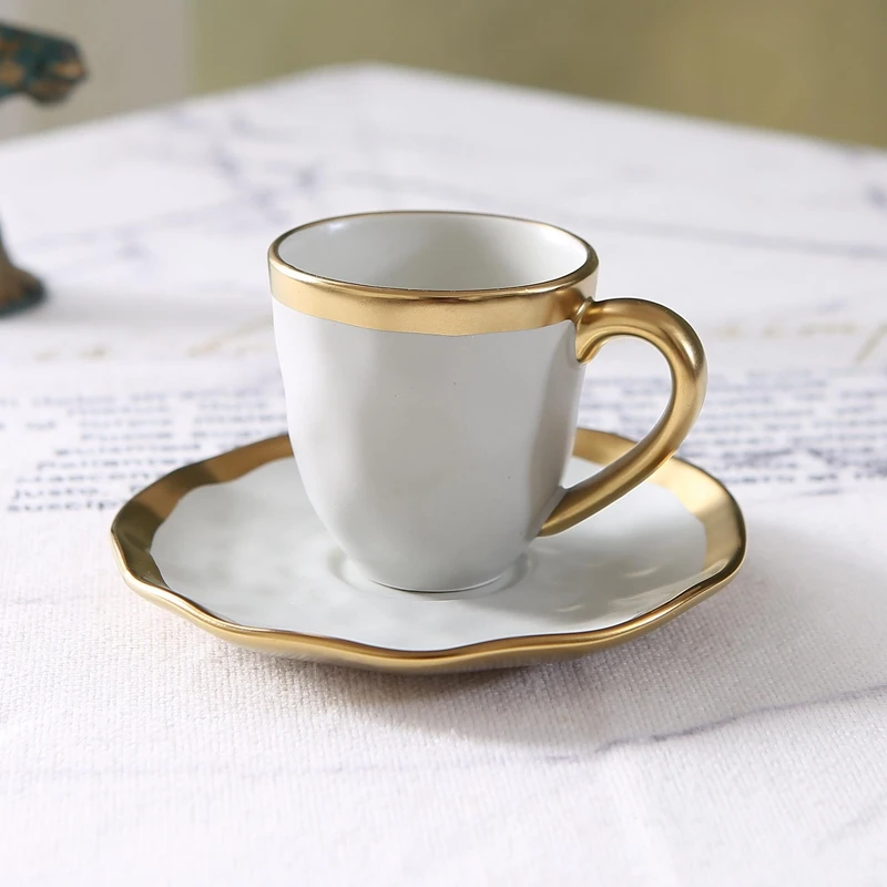 イタリアンカラー釉薬セラミック製小型コーヒーカップ＆プレート - Coffee Tea And Sugar Set のレビューと価格