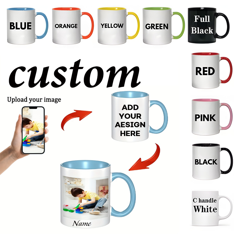 11オンスのパーソナライズマグカップ、カスタム名・画像・テキ - Coffee Tea Name のレビューと価格