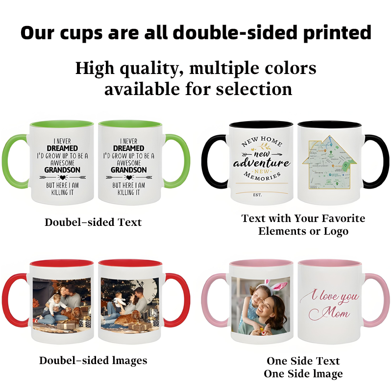 11オンスのパーソナライズマグカップ、カスタム名・画像・テキ - Coffee Tea Name のレビューと価格