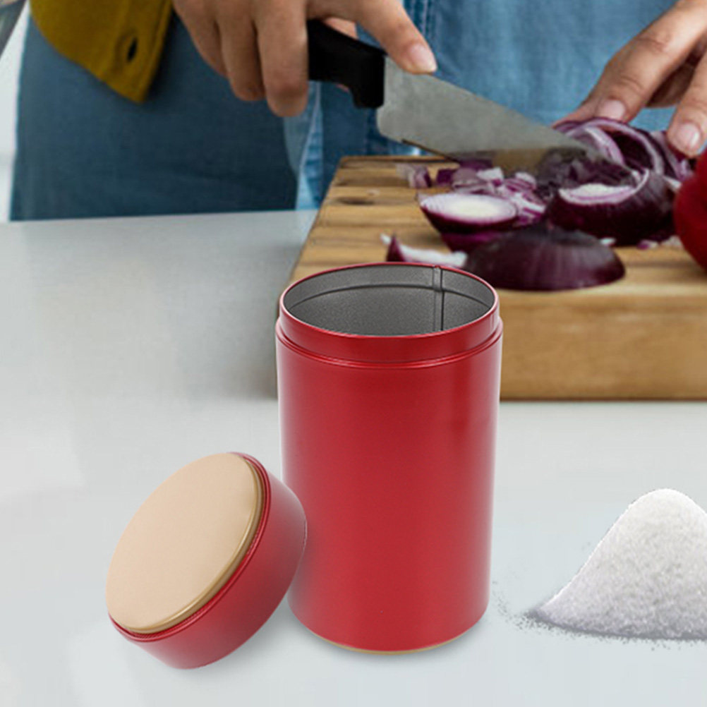 6個入り、ブリキ製の茶筒。密閉式で、乾燥食品の保存に最適。茶 - Coffee Tea Sugar のレビューと価格
